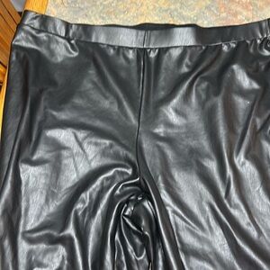 Black pleather pants